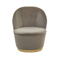 Kids Tamra Mink Velvet Gold Base Chair