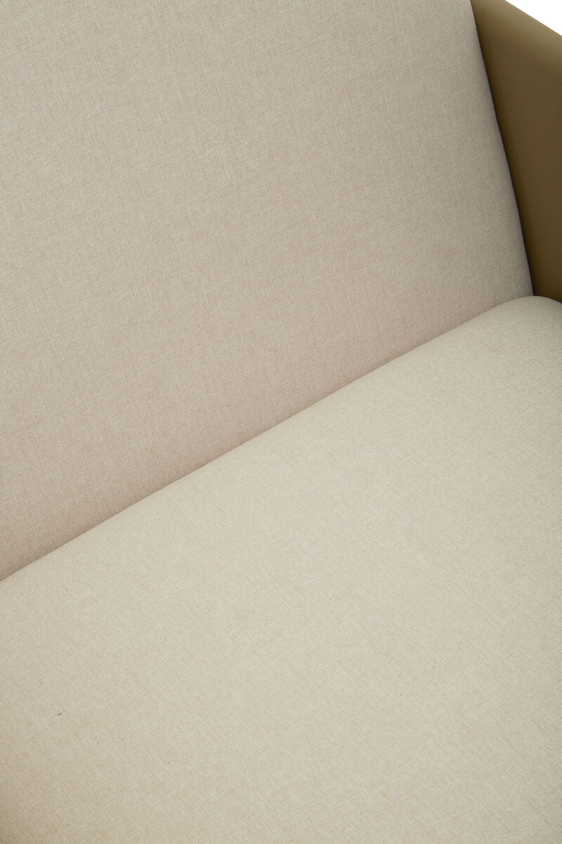 Gildenwhite Fabric & Brown Leather Dining Chair