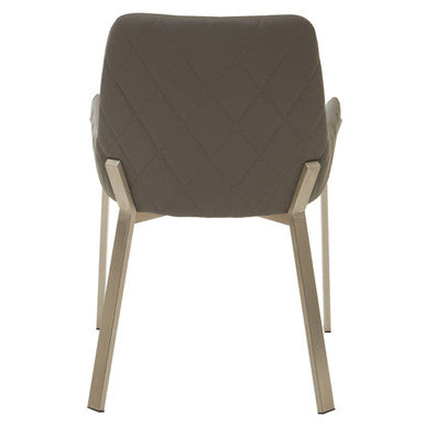 Gilden Grey Leather Dining Chair