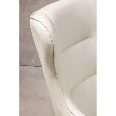 Kaiko Stone Leather Armchair & Footstool