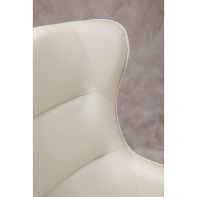 Kaiko Stone Leather Armchair & Footstool