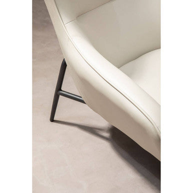 Kaiko Stone Leather Armchair & Footstool
