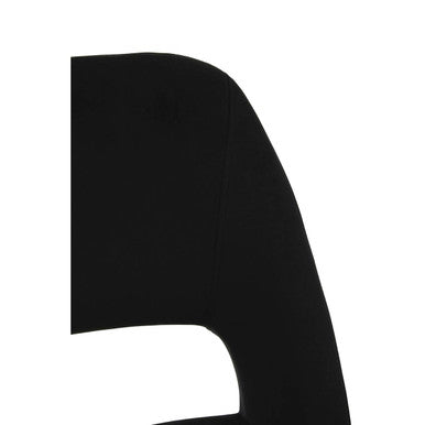 Warren Velvet Black Contemporary Dining Chair