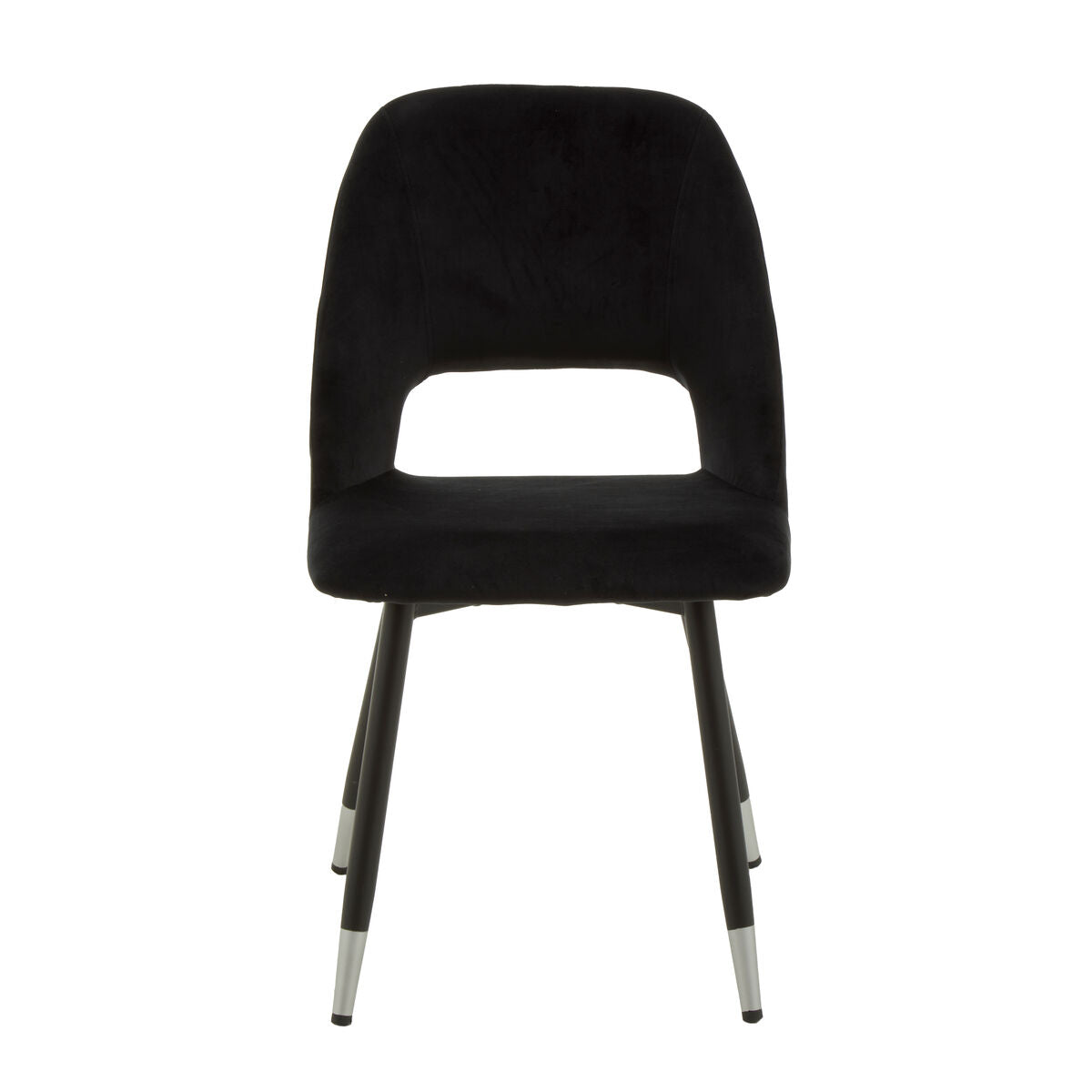 Warren Velvet Black Contemporary Dining Chair