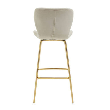 Warton Mink Velvet Bar Chair