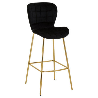 Warton Bar Chair Black Modern