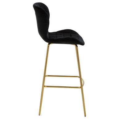 Warton Bar Chair Black Modern