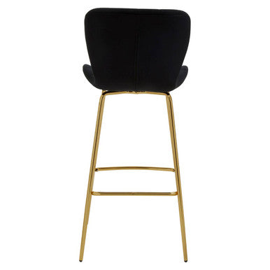 Warton Bar Chair Black Modern