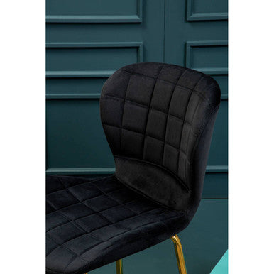 Warton Bar Chair Black Modern