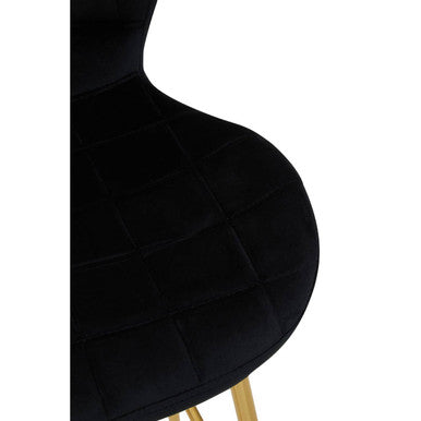 Warton Bar Chair Black Modern