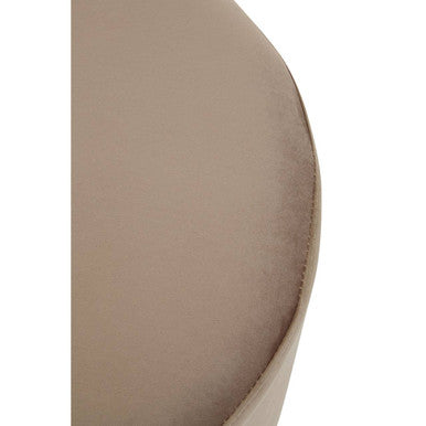 Hagen Mink & Silver Round Stool