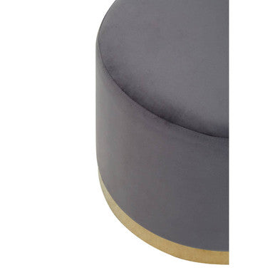Hagen Grey & Gold Round Stool