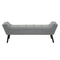 Alea Grey Fabric Bench
