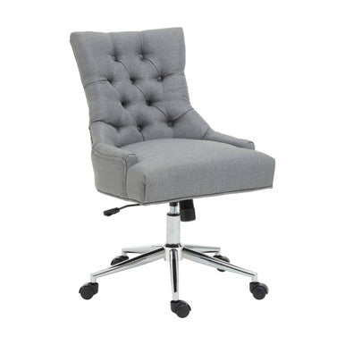 Anita Grey Fabric & Chrome Base Home Office Chair