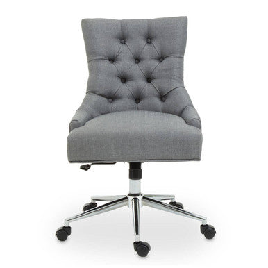 Anita Grey Fabric & Chrome Base Home Office Chair