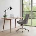 Anita Grey Fabric & Chrome Base Home Office Chair