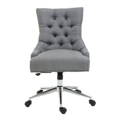 Anita Grey Fabric & Chrome Base Home Office Chair