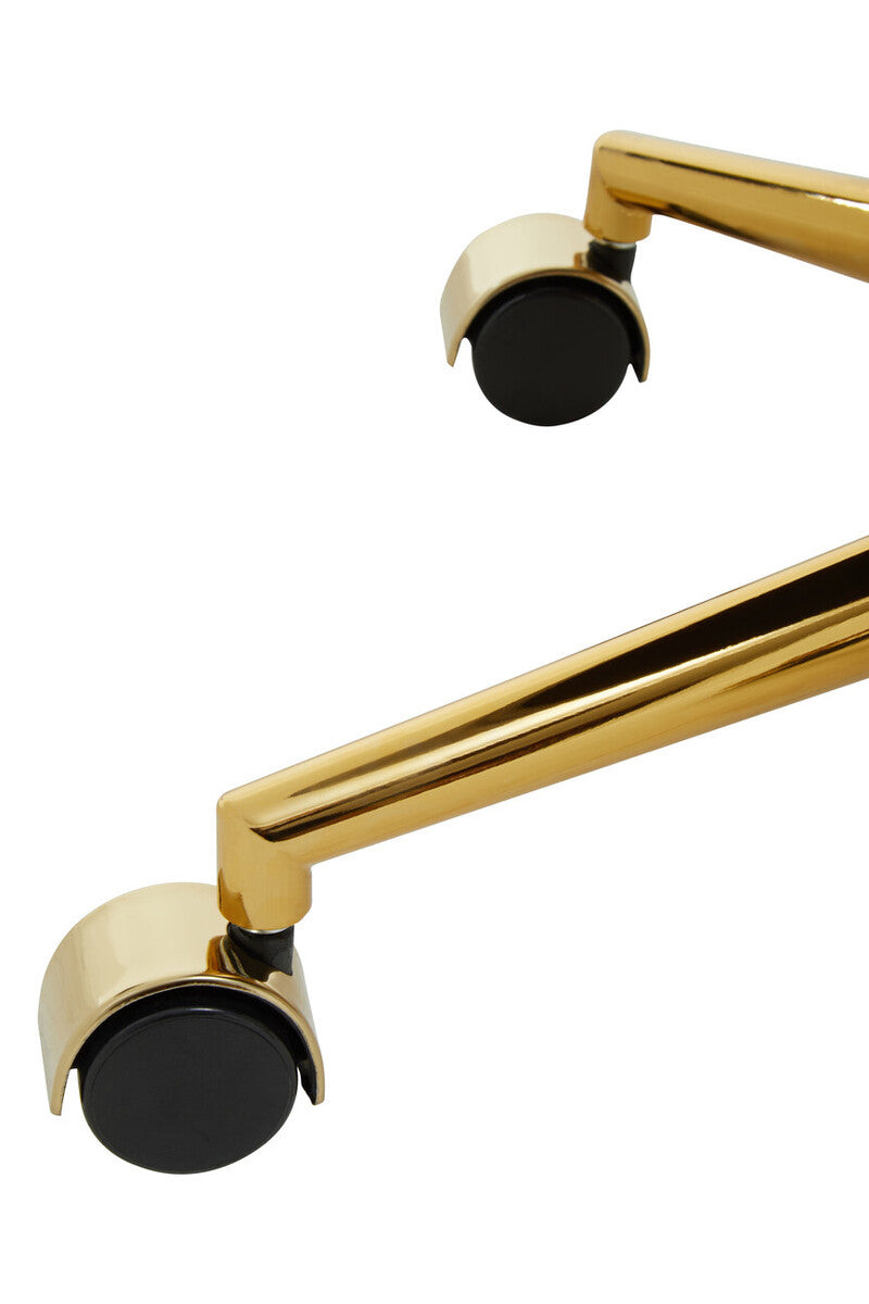 Anita Grey Velvet & Gold Base Home Office Chair