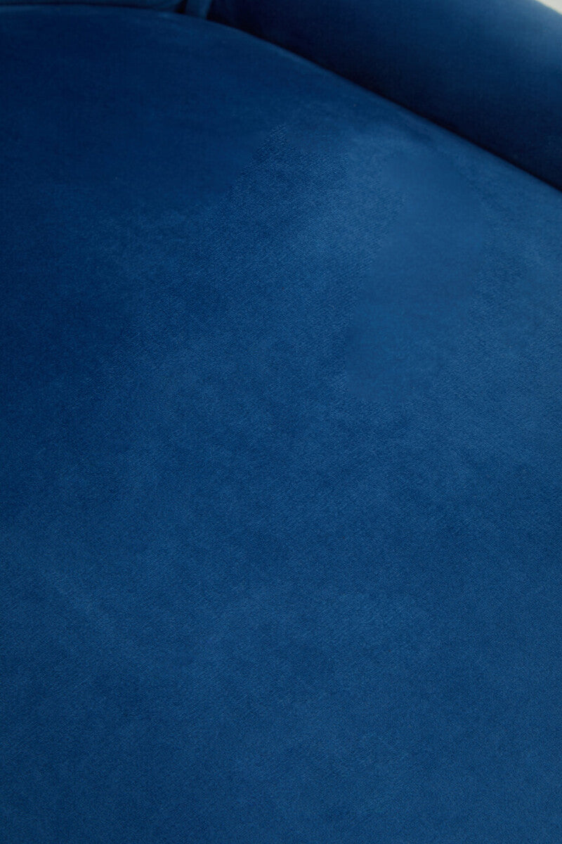 Anita Blue Velvet & Gold Base Home Office Chair