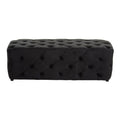 Alea Black Velvet Bench