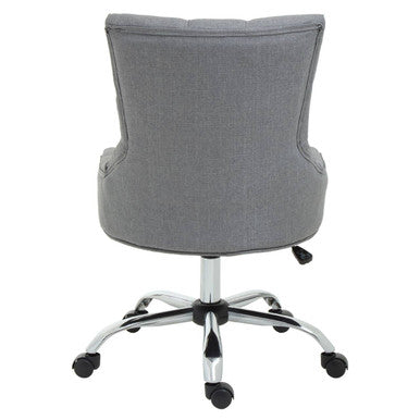 Anita Grey Fabric & Chrome Base Home Office Chair