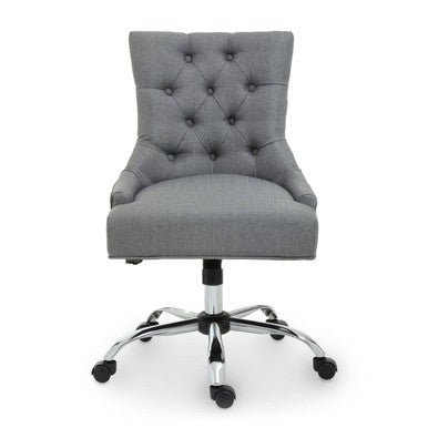 Anita Grey Fabric & Chrome Base Home Office Chair