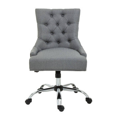 Anita Grey Fabric & Chrome Base Home Office Chair