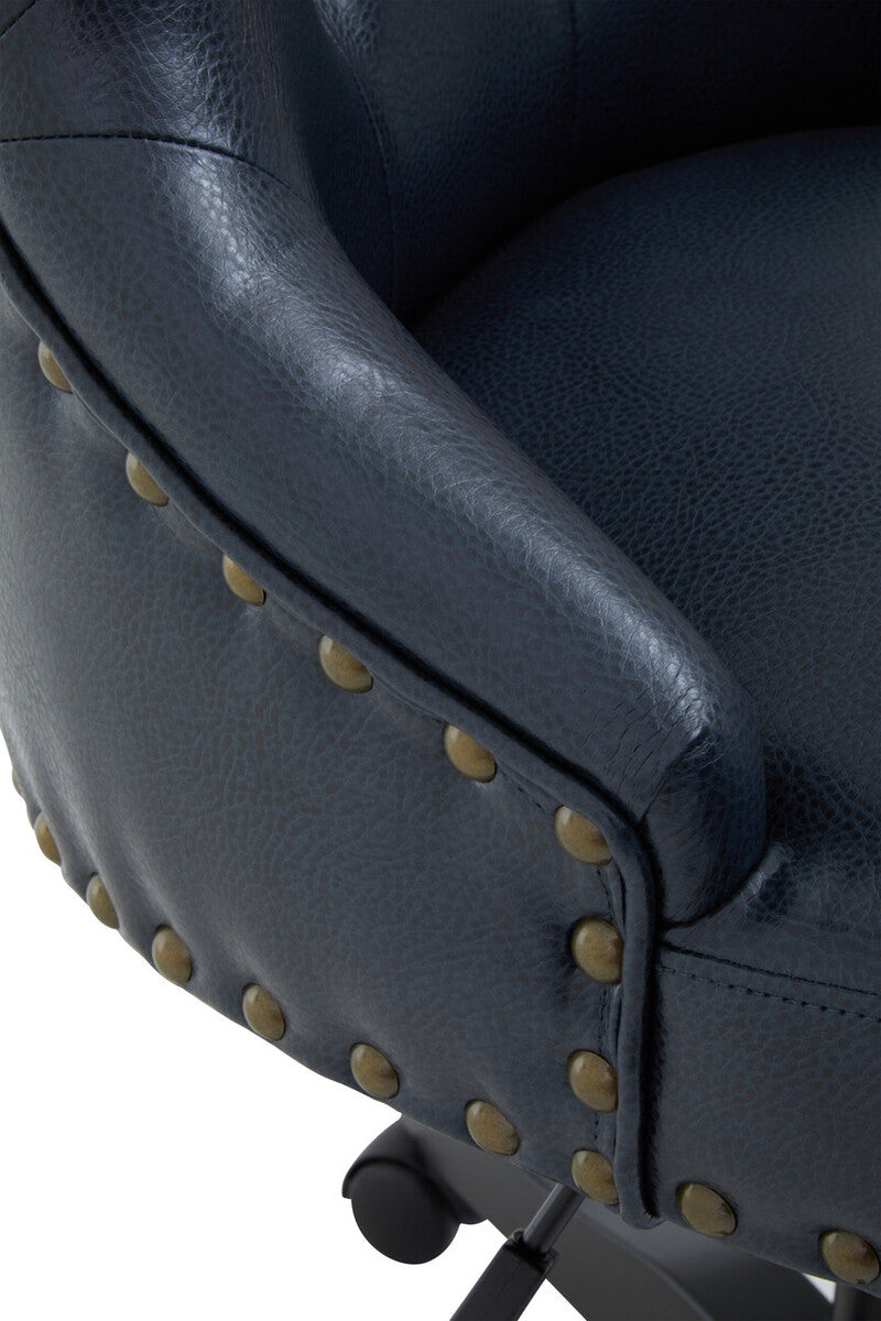 Walson Black Leather Home Office Chair