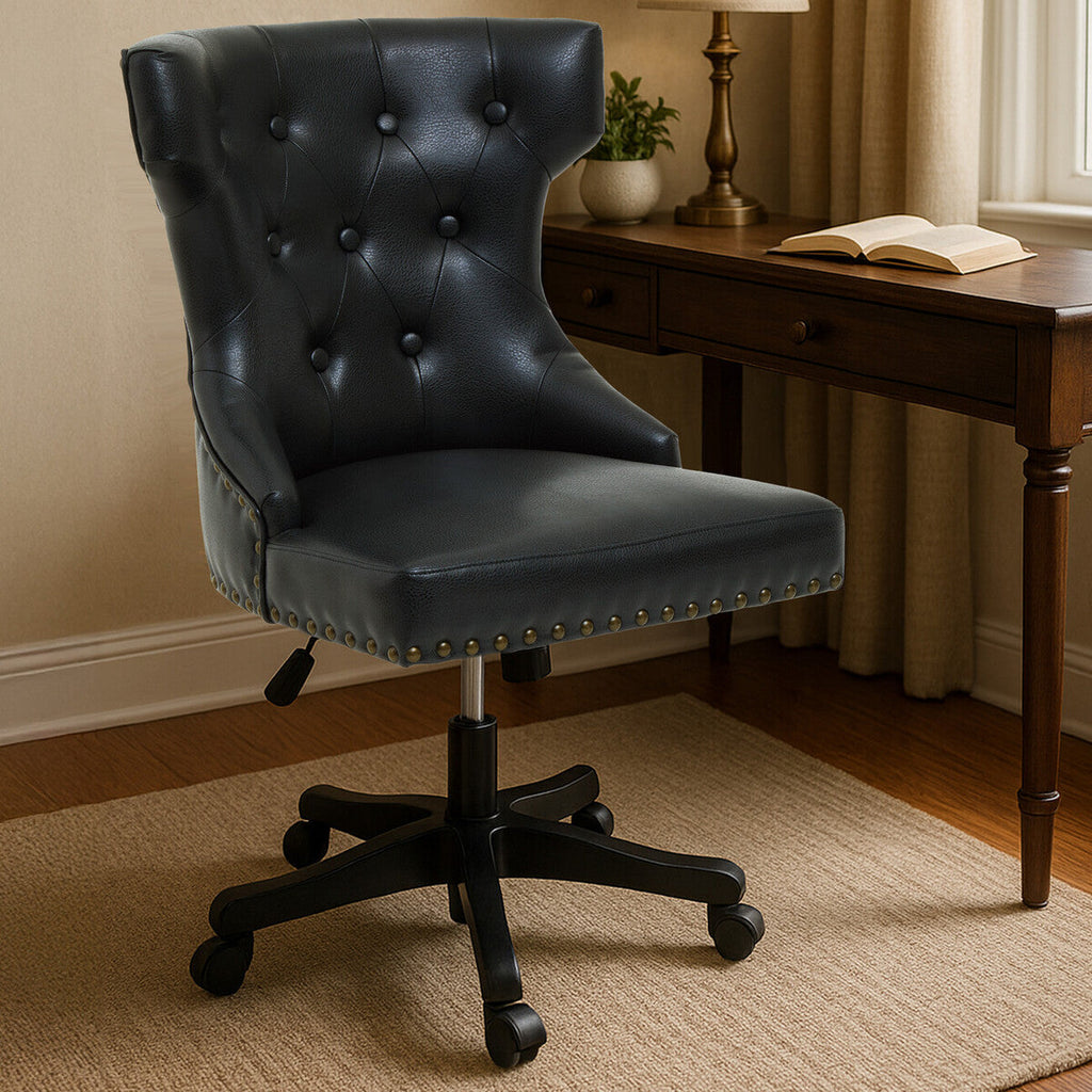 Walson Black Leather Home Office Chair