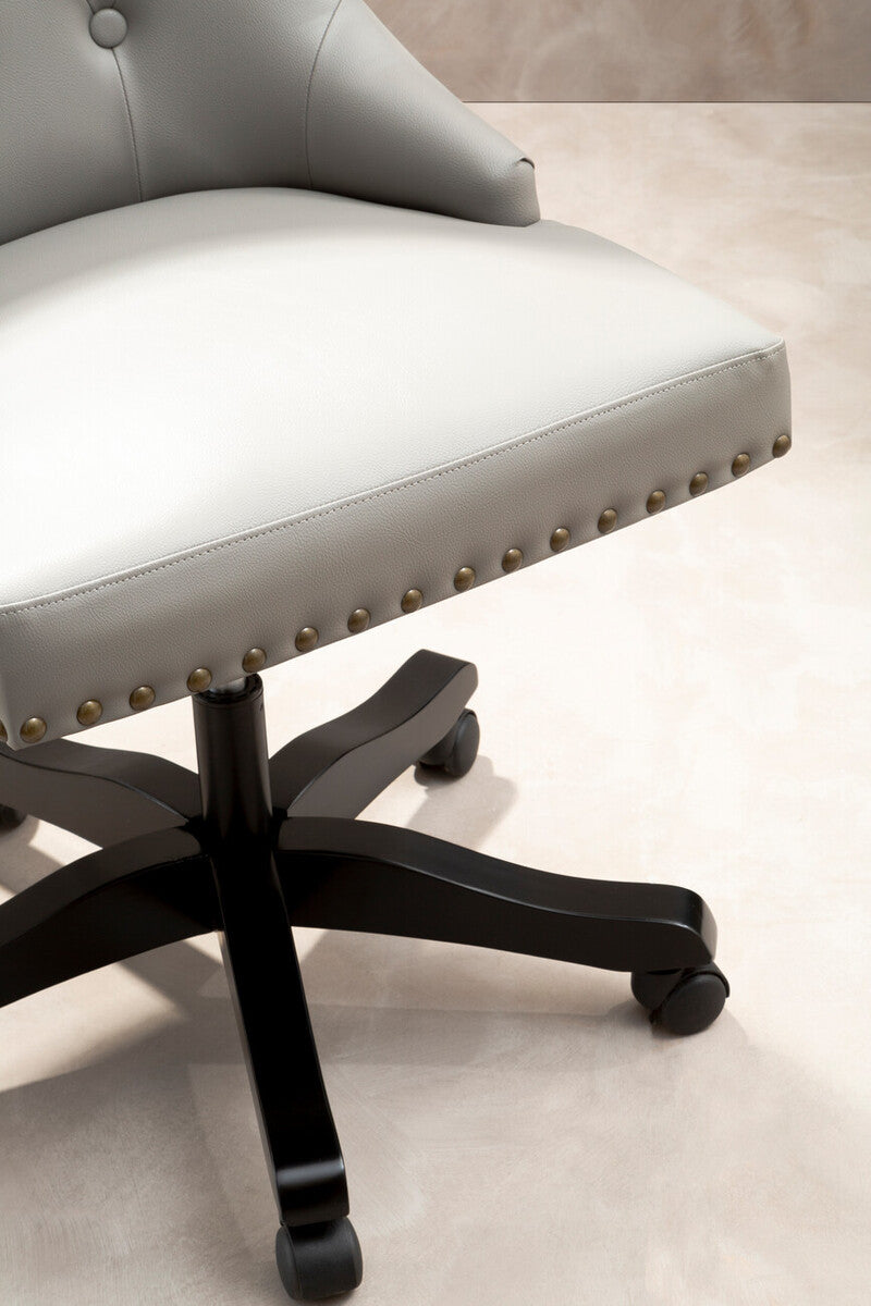 Walson Grey Leather Home Office Chair
