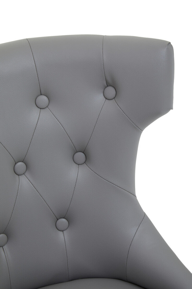 Walson Grey Leather Home Office Chair