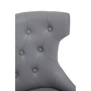 Walson Grey Leather Home Office Chair