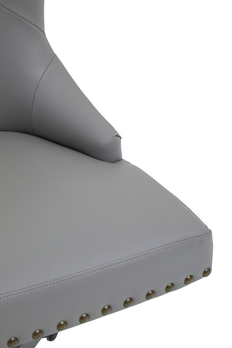 Walson Grey Leather Home Office Chair