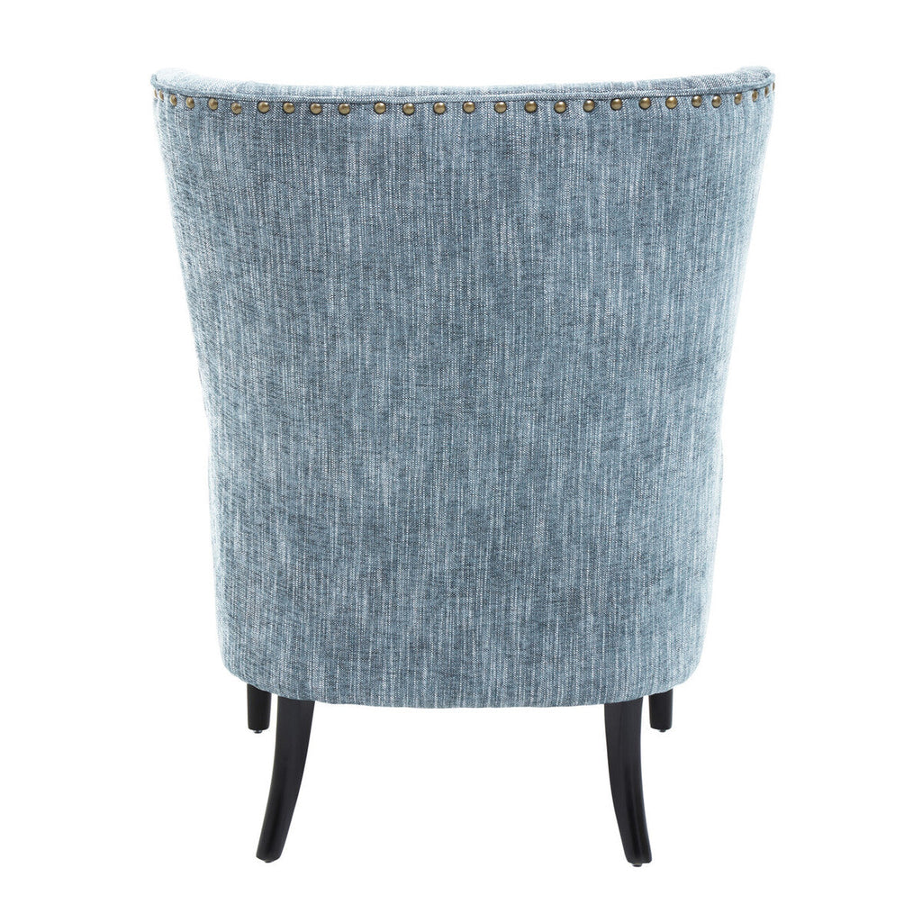 Welham Wingback Fabric Grey Lounge Chair