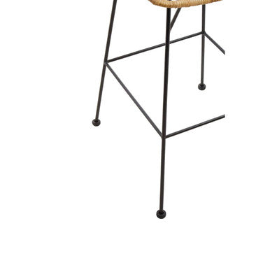 Manado Bar Chair Rattan Matte Black