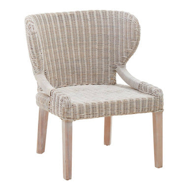 Manado Wicker Chair Mahogany Natural Rustic