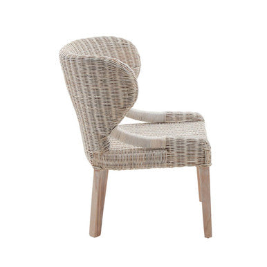 Manado Wicker Chair Mahogany Natural Rustic