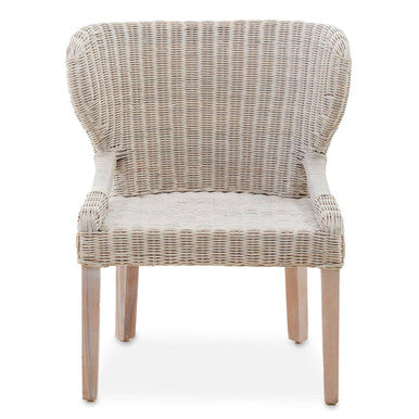 Manado Wicker Chair Mahogany Natural Rustic