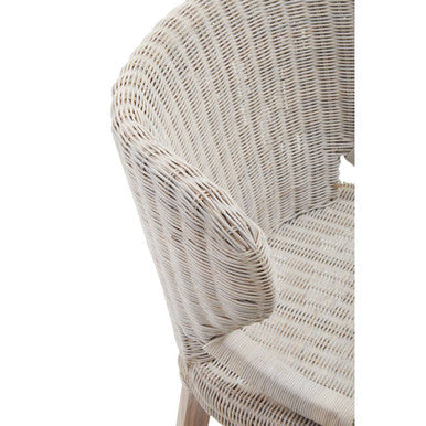 Manado Wicker Chair Mahogany Natural Rustic