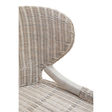Manado Wicker Chair Mahogany Natural Rustic