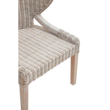 Manado Wicker Chair Mahogany Natural Rustic