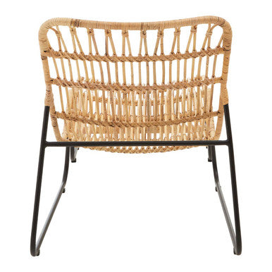 Manado Rattan Chair & Footstool Set