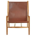 Kendari Antique Dark Brown Leather Chair