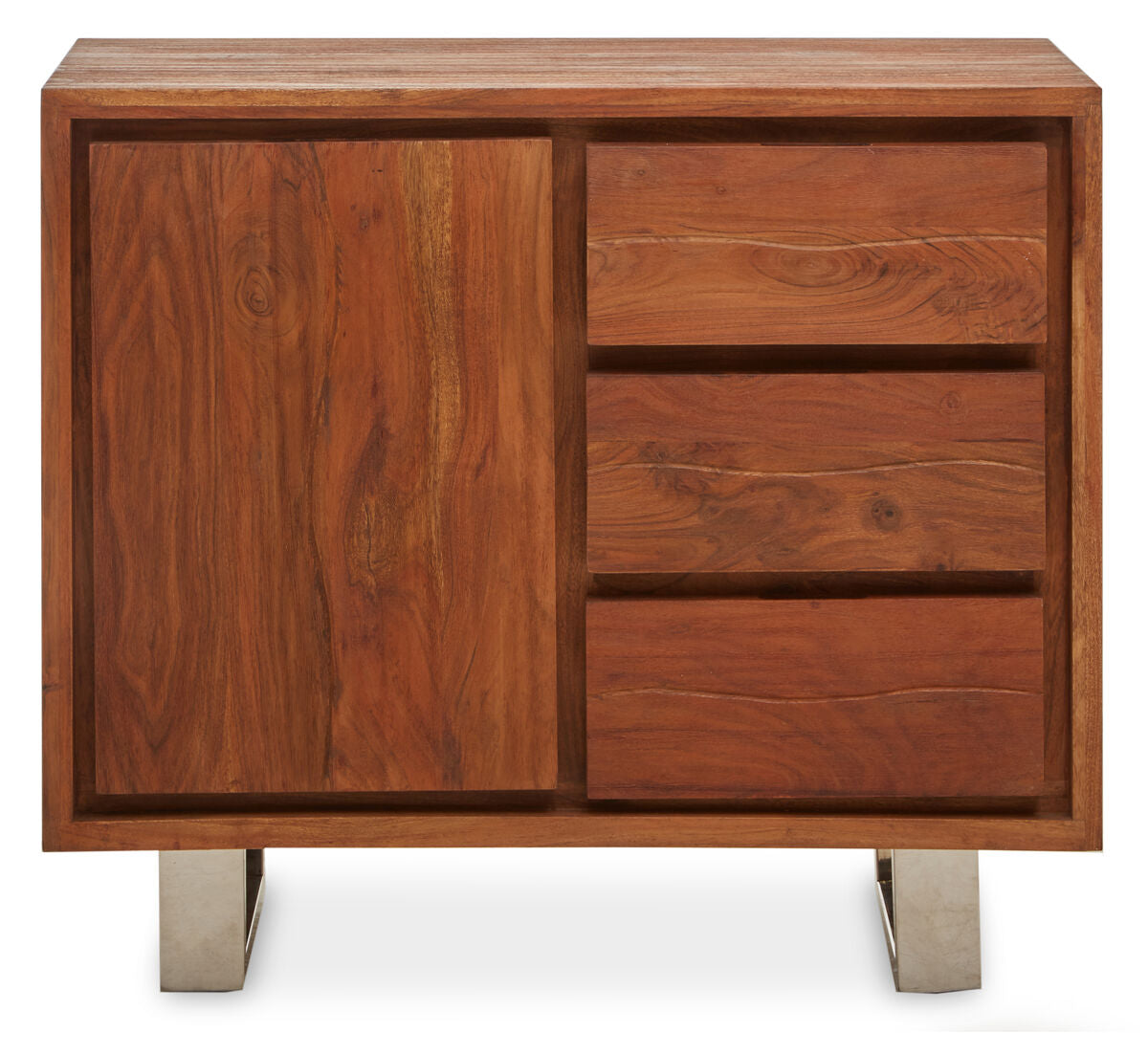 Simla Acacia Wood 1 Door & 3 Drawers Sideboard