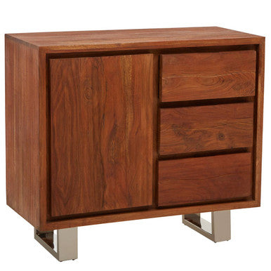 Simla Acacia Wood 1 Door & 3 Drawers Sideboard