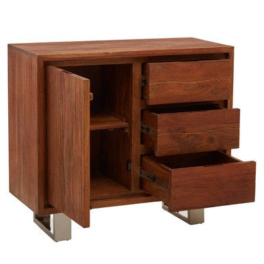 Simla Acacia Wood 1 Door & 3 Drawers Sideboard