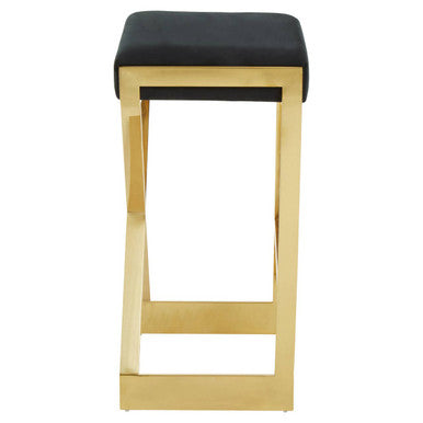 Azalea Black & Gold Bar Stool