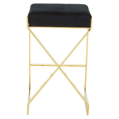 Azalea Black & Gold Bar Stool