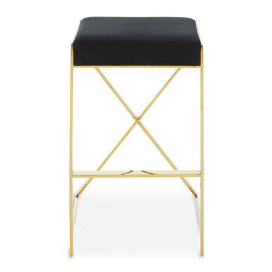 Azalea Black & Gold Bar Stool