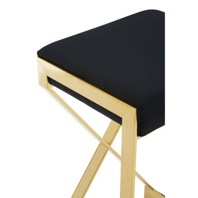 Azalea Black & Gold Bar Stool